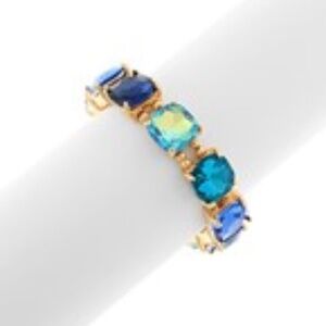 Cushion Cut Glass Stone Bracelet